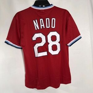 Kids St Louis Cardinals Stadium Giveaway Nolan Arenado Mesh Batting Jersey Sz XL